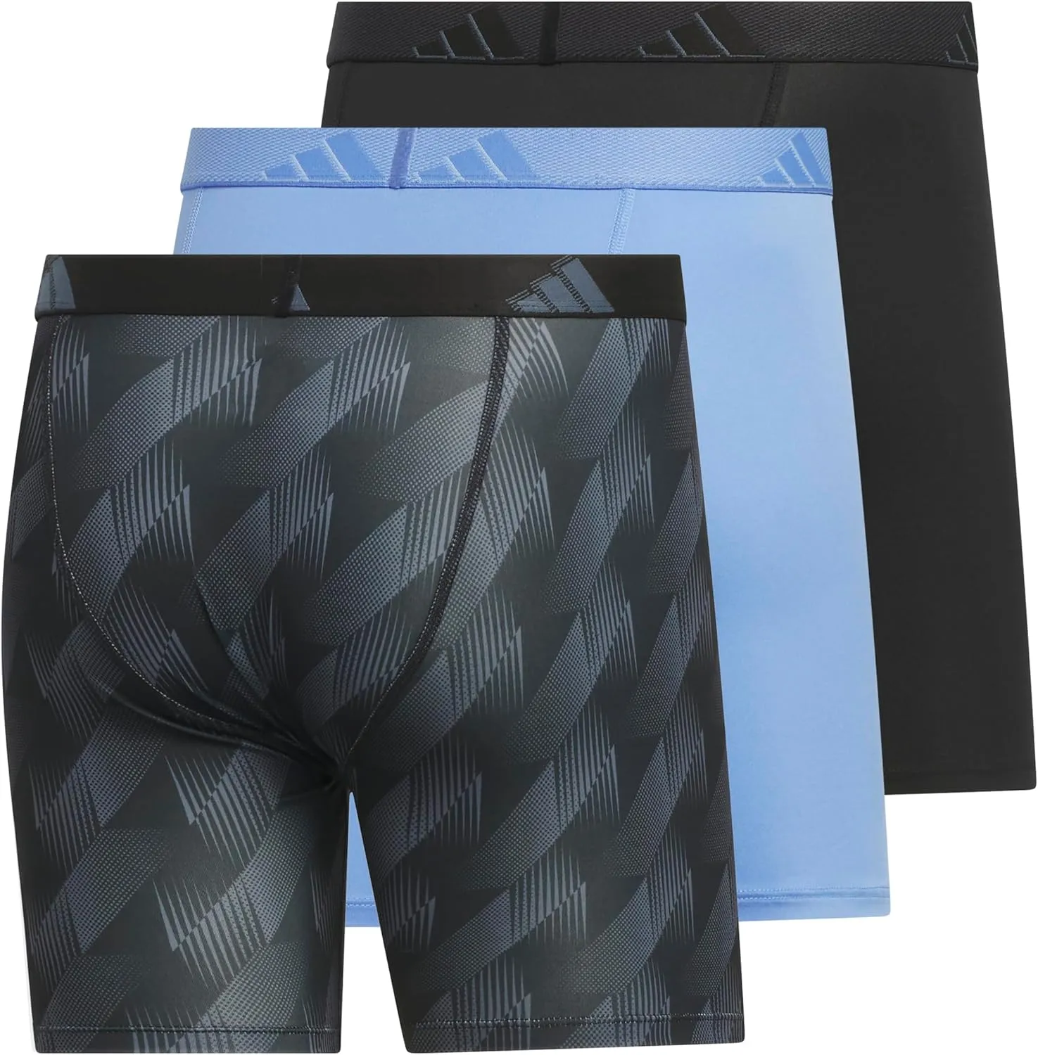 adidas Men's Microfiber Boxer Brief, Performance Boxer Briefs Underwear Pack for Men