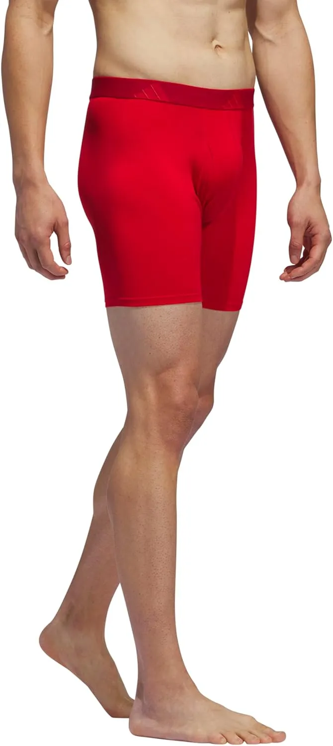 adidas Men's Microfiber Boxer Brief, Performance Boxer Briefs Underwear Pack for Men