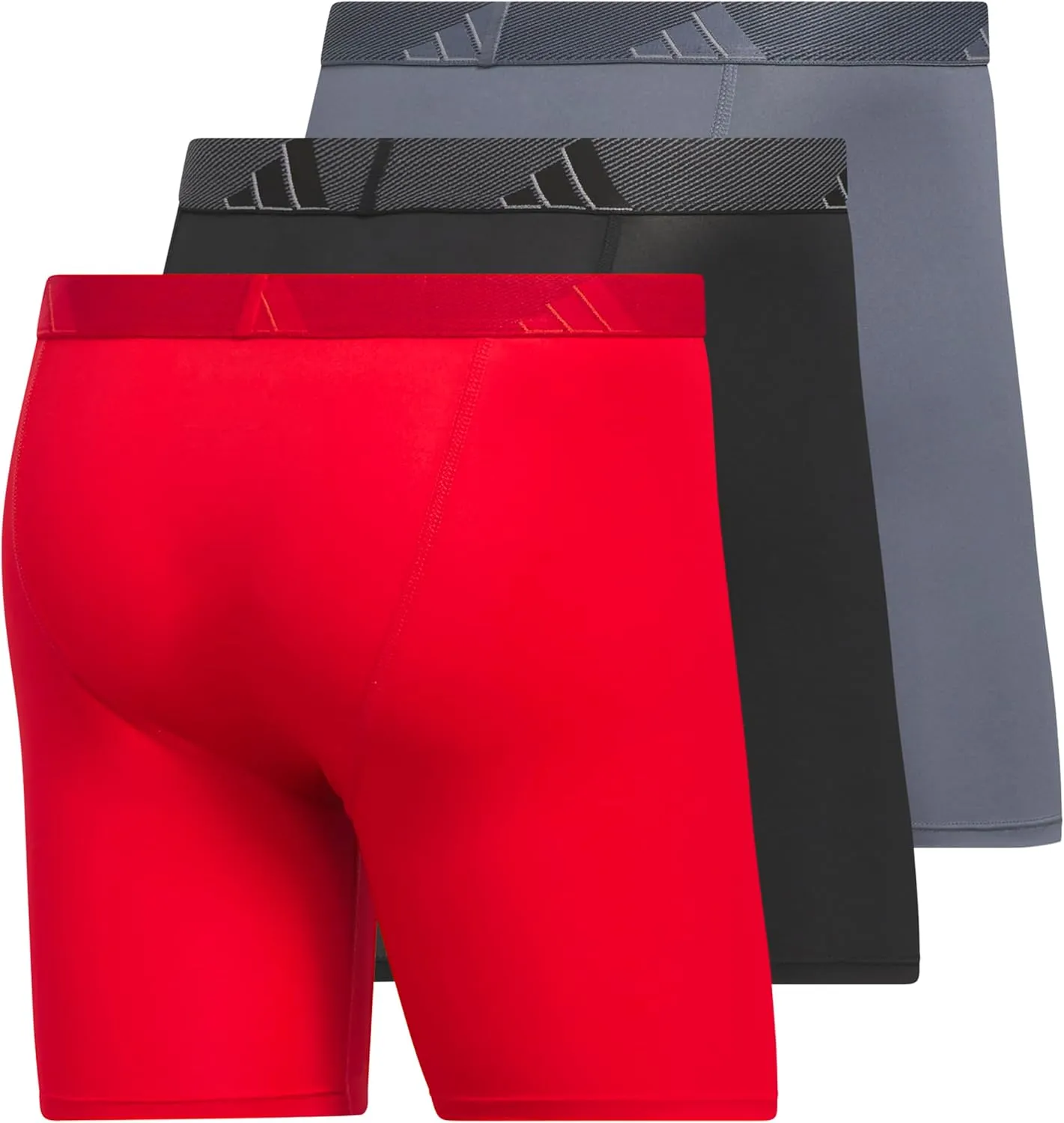 adidas Men's Microfiber Boxer Brief, Performance Boxer Briefs Underwear Pack for Men