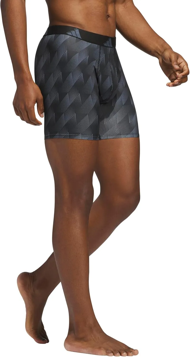 adidas Men's Microfiber Boxer Brief, Performance Boxer Briefs Underwear Pack for Men