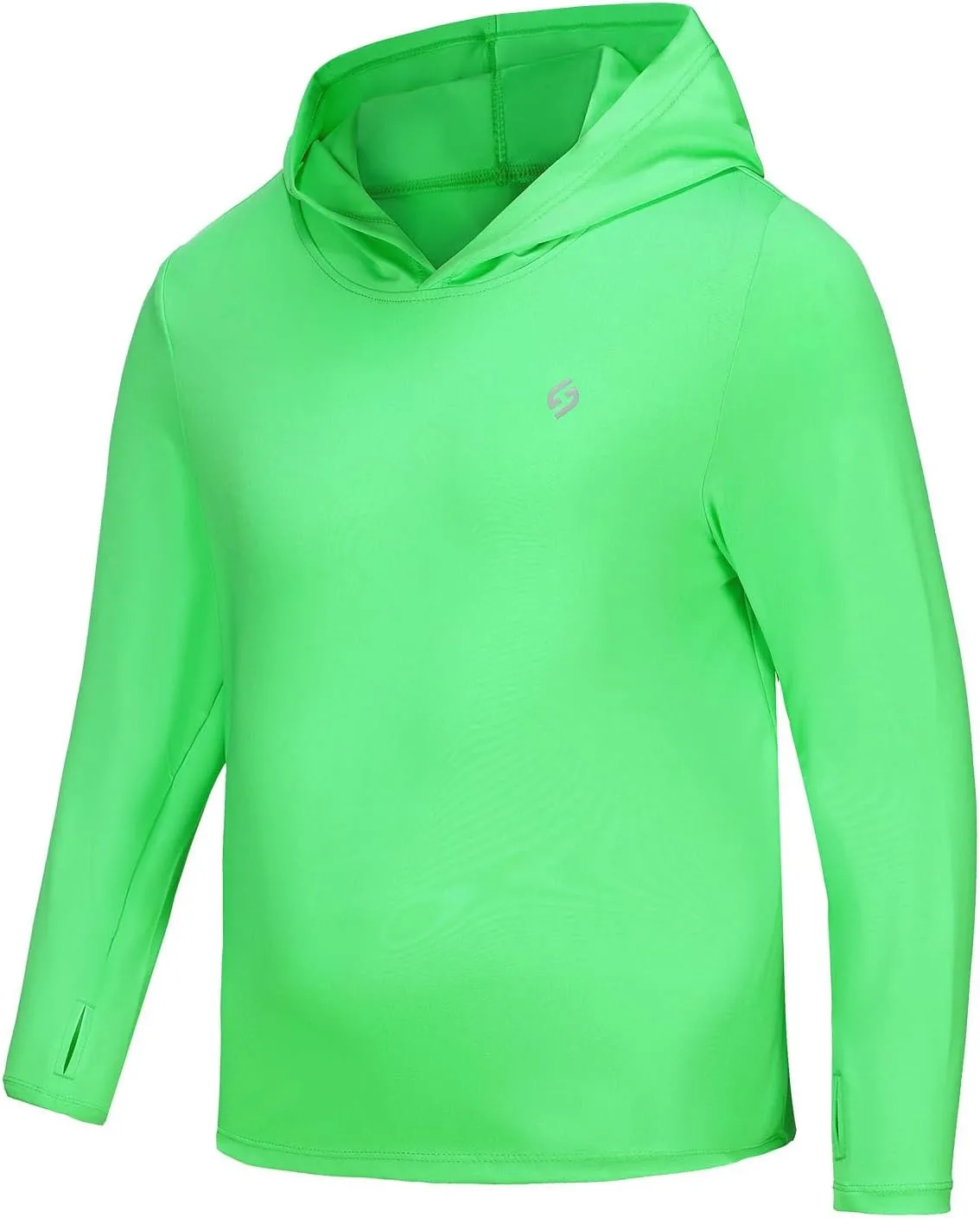 HODOSPORTS Boys Rash Guard Swim Shirt Long Sleeve for Kids UPF 50  Sun Protection Hooded Swimming Hiking Shirts Swimsuit