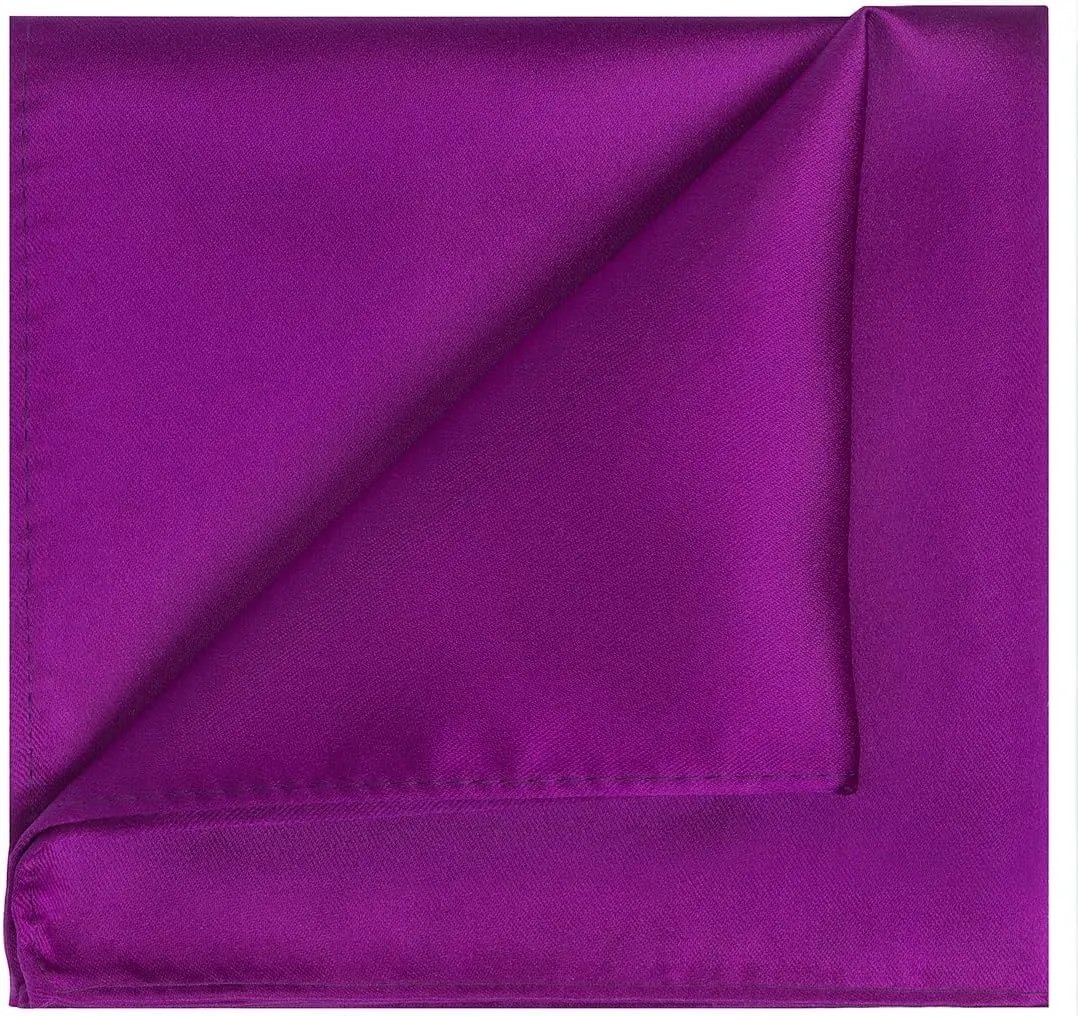 KissTies Satin Tie Set Solid Ties Mens Necktie   Pocket Square