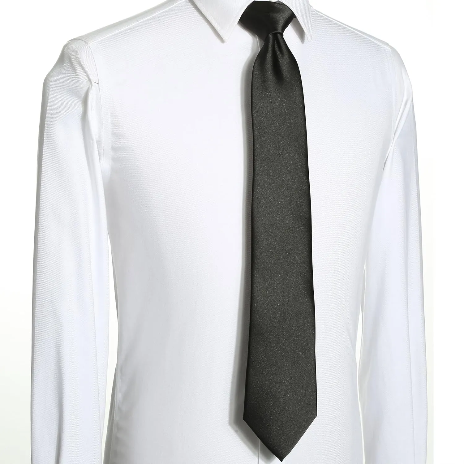 KissTies Satin Tie Set Solid Ties Mens Necktie   Pocket Square