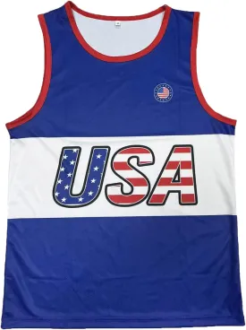Men Youth USA Tank Top Shirt - American Tank Top Shirts for Men Labor Day Gift S-3XL